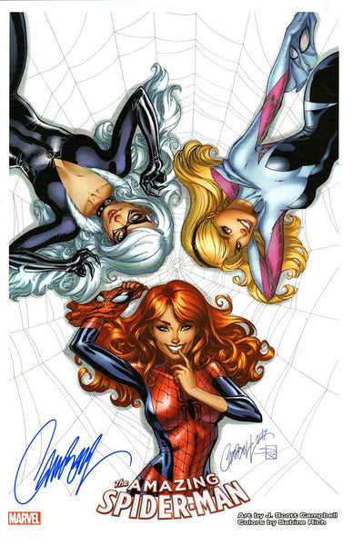 J. Scott Campbell AMAZING SPIDER-MAN #25 Signed Fine Art Print 11"x17"